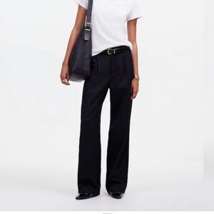 Madewell slouchy straight pant size 12 black